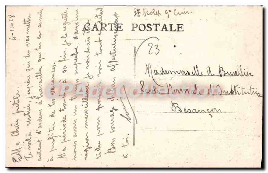 Camp de La Courtine — Mess, Bâtiment C. Port Militaire et Ateliers — Édition J. L. — Reverso