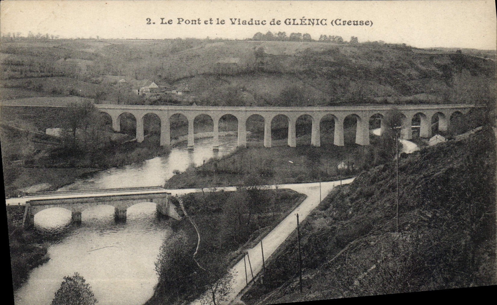 CPA Le Pont Et Le Viaduc De Glenic