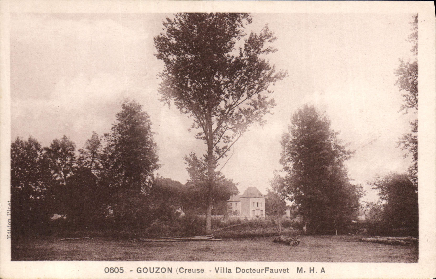 Gouzon (Creuse) - Villa Docteur Fauvet - Edition Pinet, n° 0605