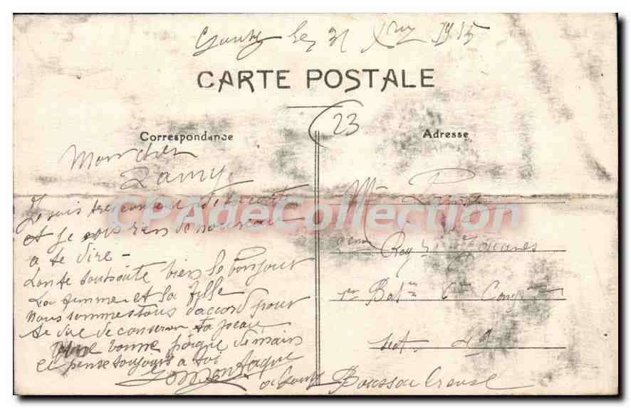 La Creuse pittoresque — Pierres jaumâtres, Târann, Dieu du Tonnerre — Toulx-Sainte-Croix, n°1630 — Reverso