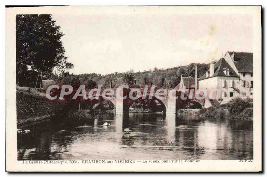 Chambon-sur-Voueize — Le vieux pont sur la Voueize — M.P.A. 5031