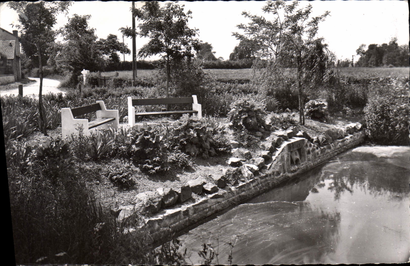 Evaux-les-Bains — Ansicht des Parks und Kanals — Photomalin, Évans