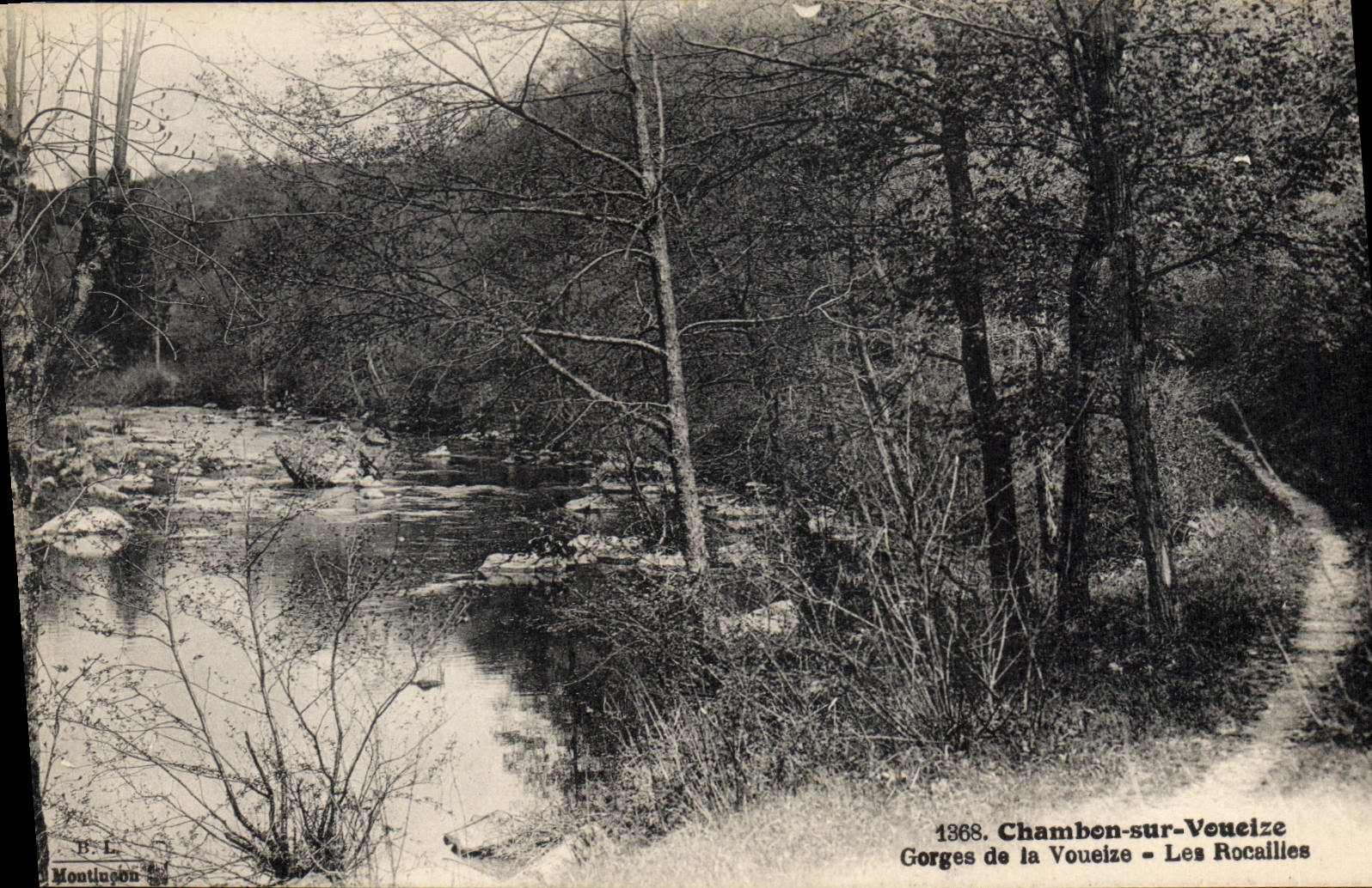 Gorges de la Voueize - Les Rocailles — Chambon-sur-Voueize — B.L. Montlucqon, n°1368