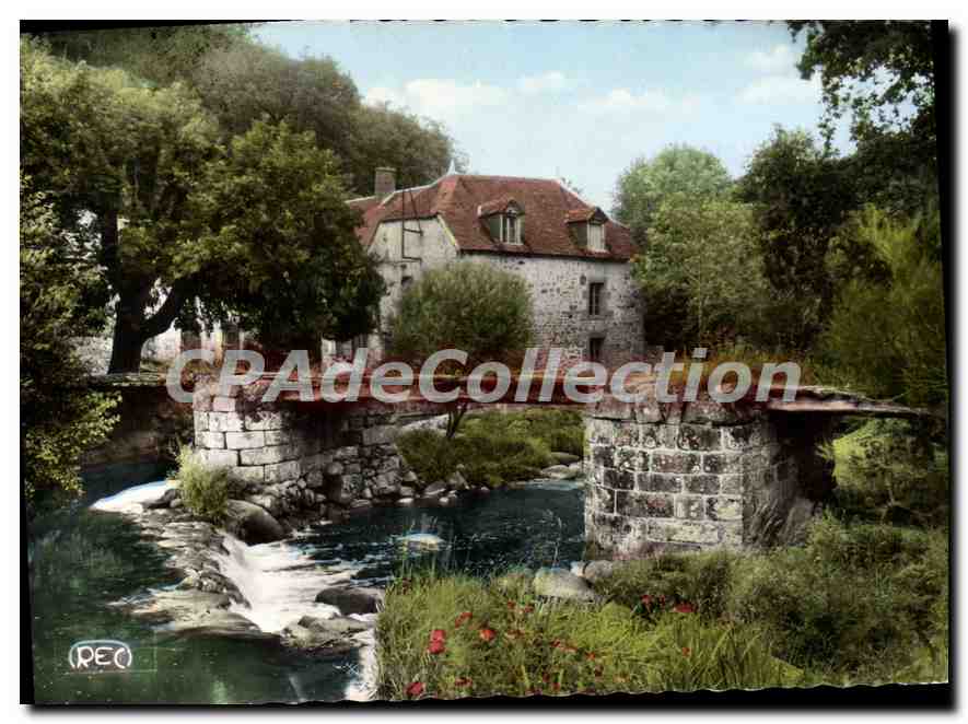 La Sédelle au Moulin de la Folie — La Creuse pittoresque — M. Roussel, Châteauroux