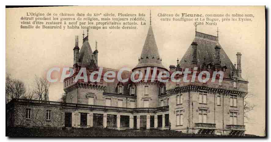 Château de Fleurac — commune du même nom, entre Rouffignac et Le Bogue, près les Eyzies (Côté Nord)