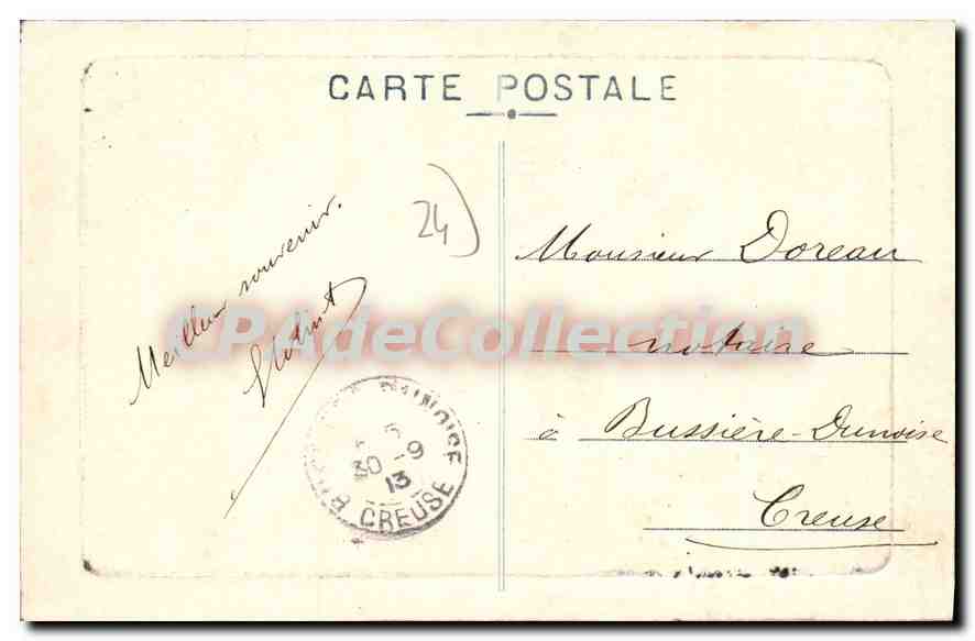 CPA Riberac Cascade Du Chalard — Rückseite