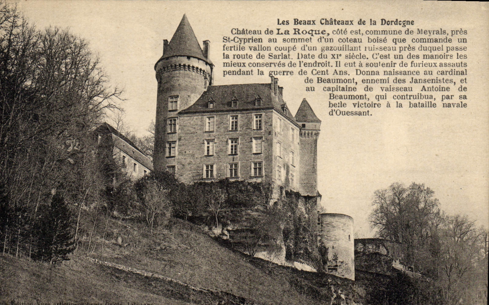 Château de La Roque — Meyrals, Dordogne — Édition anonyme, série 24