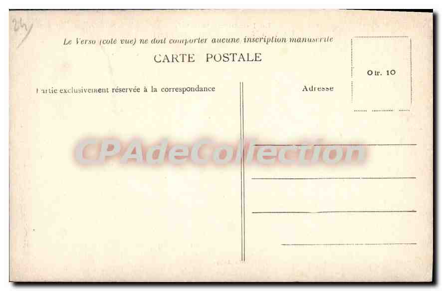 Die Auvézère bei ROCHE-PÉCOU, nahe GÉNIS — Ansicht von Süden — Edit. Delage — Rückseite