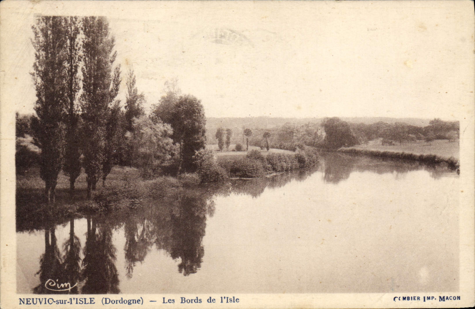 CPA Neuvic Sur I'Isle Les Bords De I'Isle