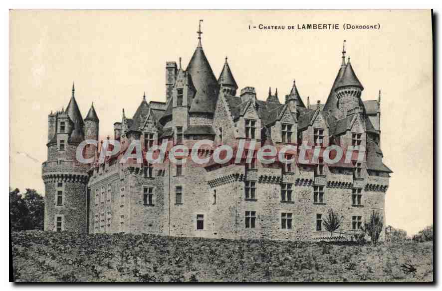 Schloss Lambertie (Dordogne) — allgemeiner Blick — unbekannter Verleger, Seriennummer nicht sichtbar