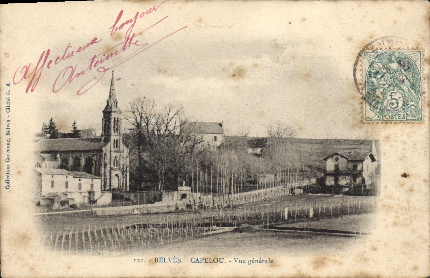 Belvès - Capelou - Allgemeiner Blick — Gliché G. A. — n° 121