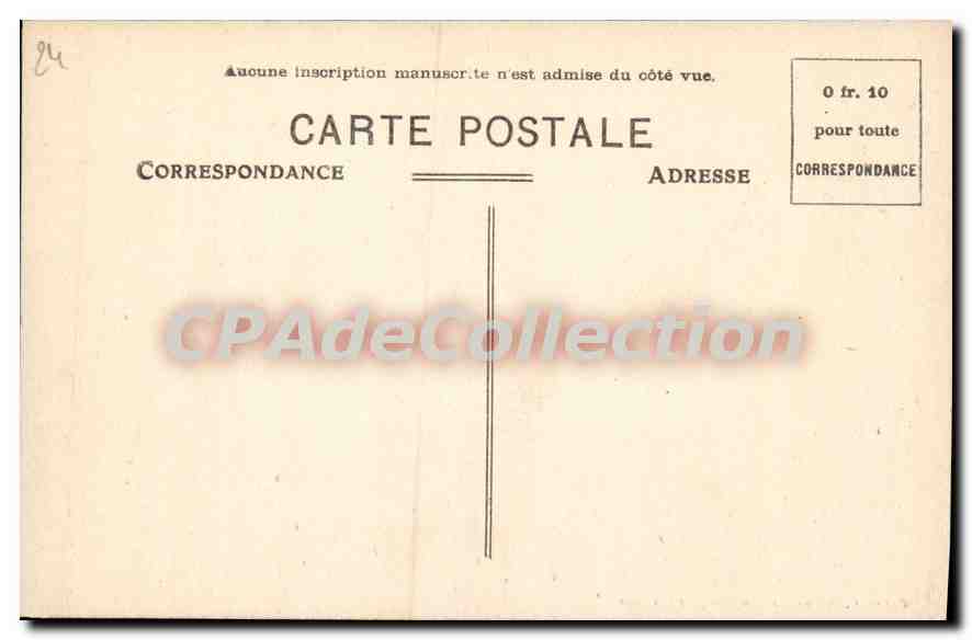 Château de la Gaubertie — Dordogne — éditeur A. Astruc, Beaulieu — Verso