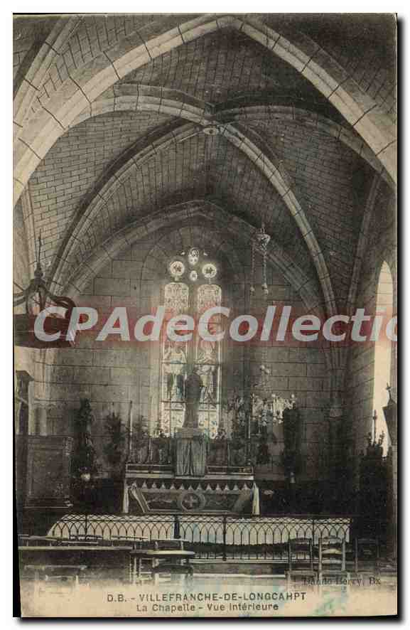 CPA Villefranche De Longcahpt La Chapette Vue Interieure
