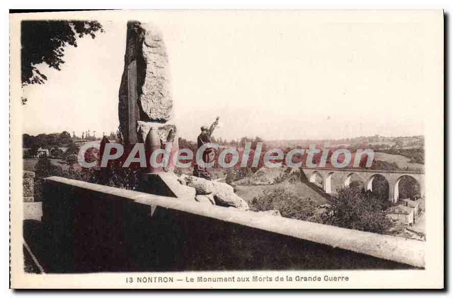 CPA Nontron Le Monument Aux Morts De La Grande Guerre