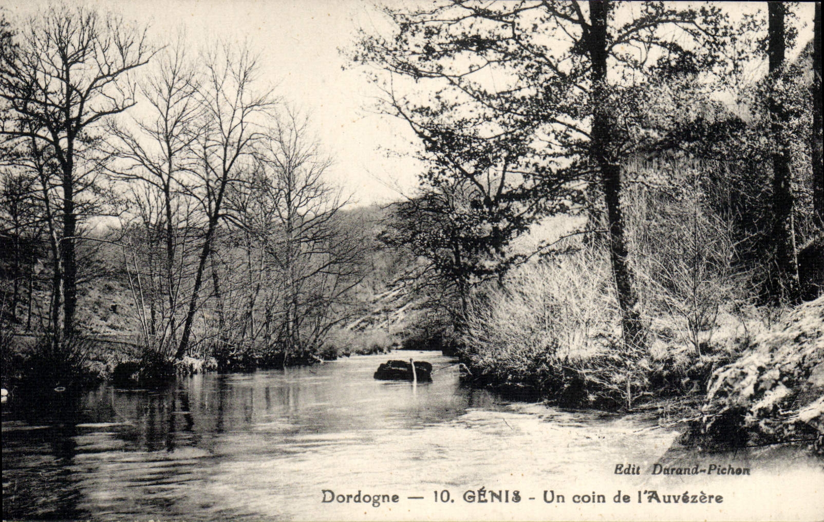 Dordogne — Génis — Ein Stück der Auvézère — Édit Durand-Pichon