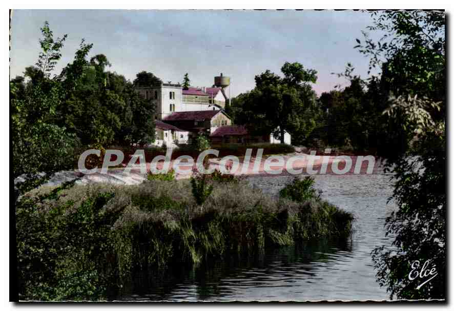 CPA Montpon Sur L'Isle Les Bords De I'Isle Et Le Moulin
