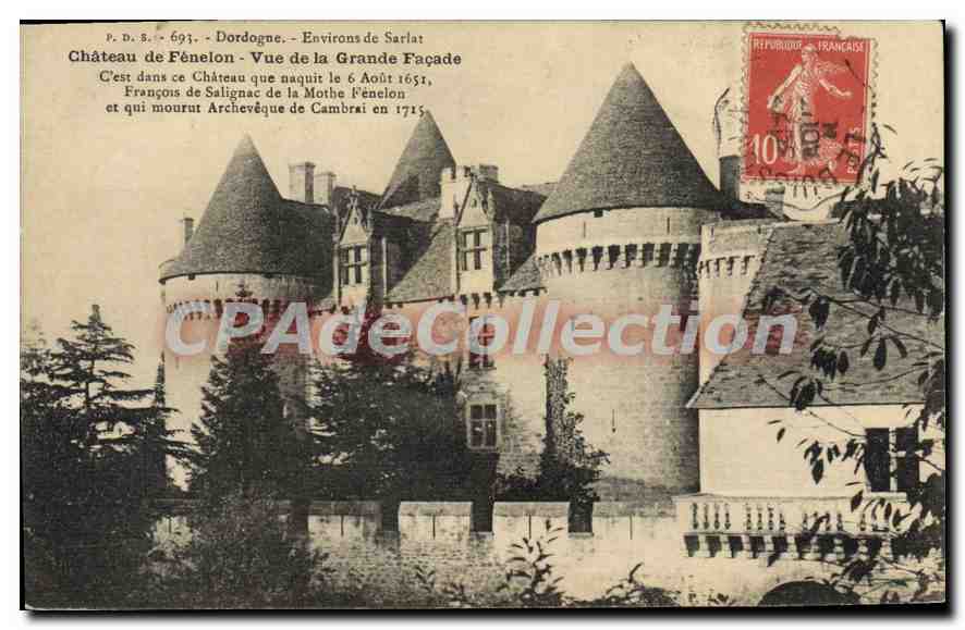 Château de Fénélon - Vue de la Grande Façade — Dordogne, Environs de Sarlat