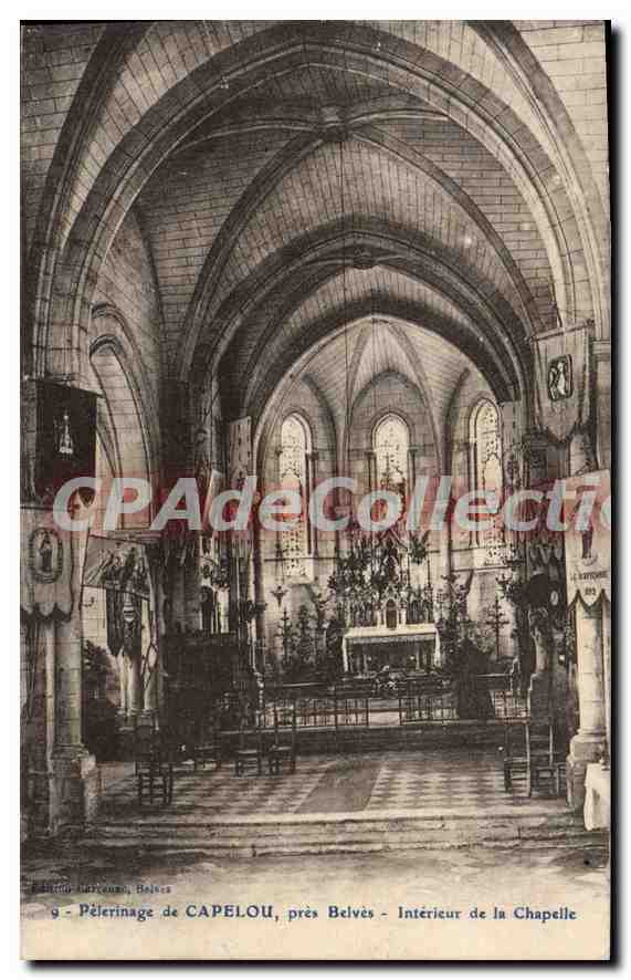 Pilgerung von CAPELOU, in der Nähe von Belvès - Innenansicht der Kapelle