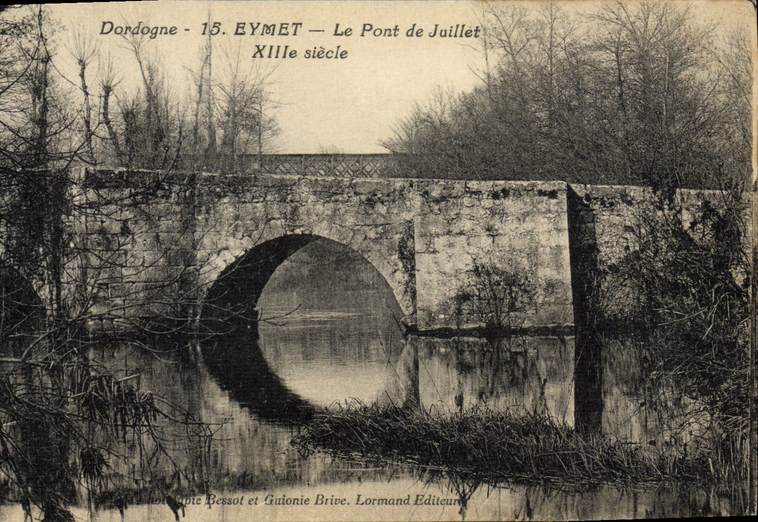 CPA Eymet Le Pont De Juillet