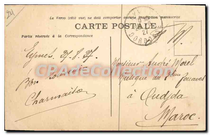 CPA Eymet Le Pont De Juillet — Rückseite