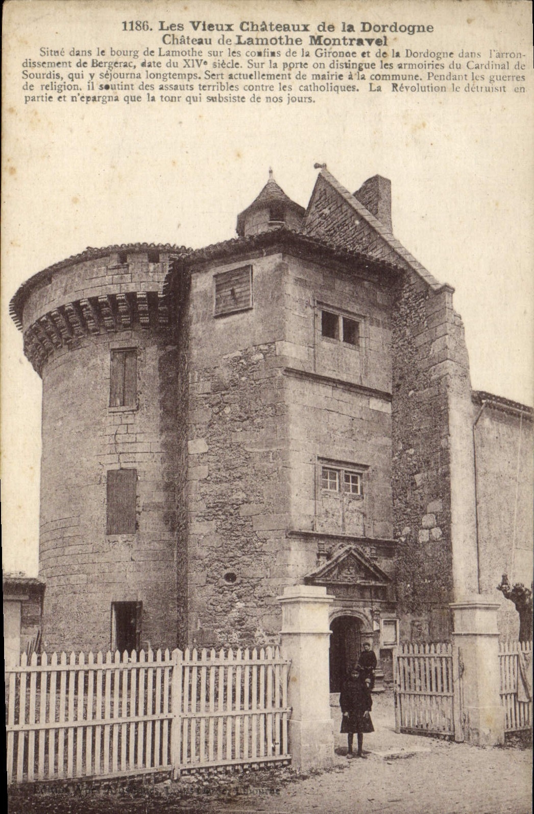 Schloss Lamothe-Montravel — Dordogne — Verlag: La Nouvelle France, n° 1186