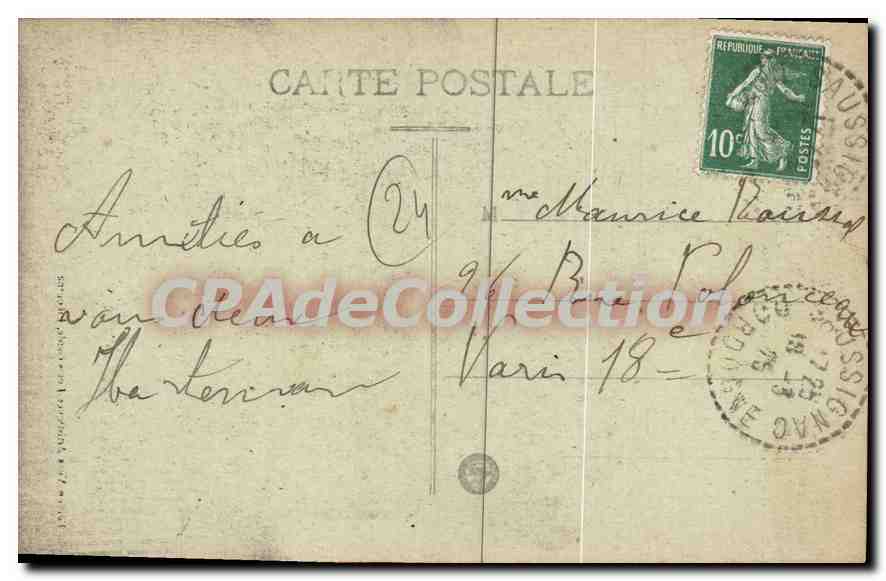 Schloss Lamothe-Montravel — Dordogne — Verlag: La Nouvelle France, n° 1186 — Rückseite