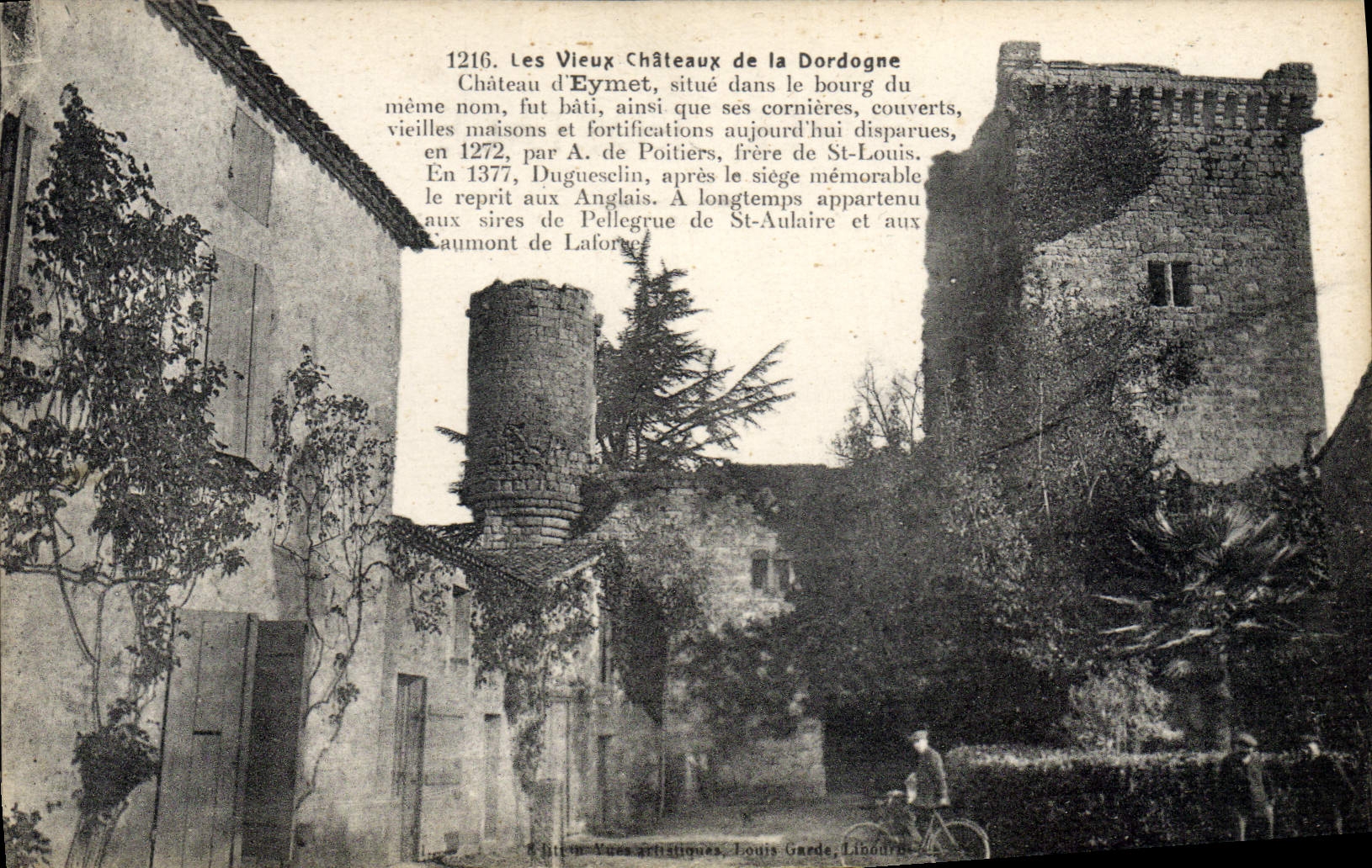 Die alten Schlösser der Dordogne — Schloss Eymet — Edition Louis Garde, Libourne, n°1216