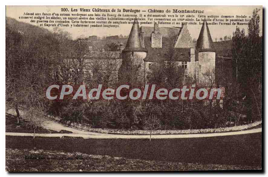 CPA Les Vieux Chateaux De La Dordogne Chateau De Montastruc