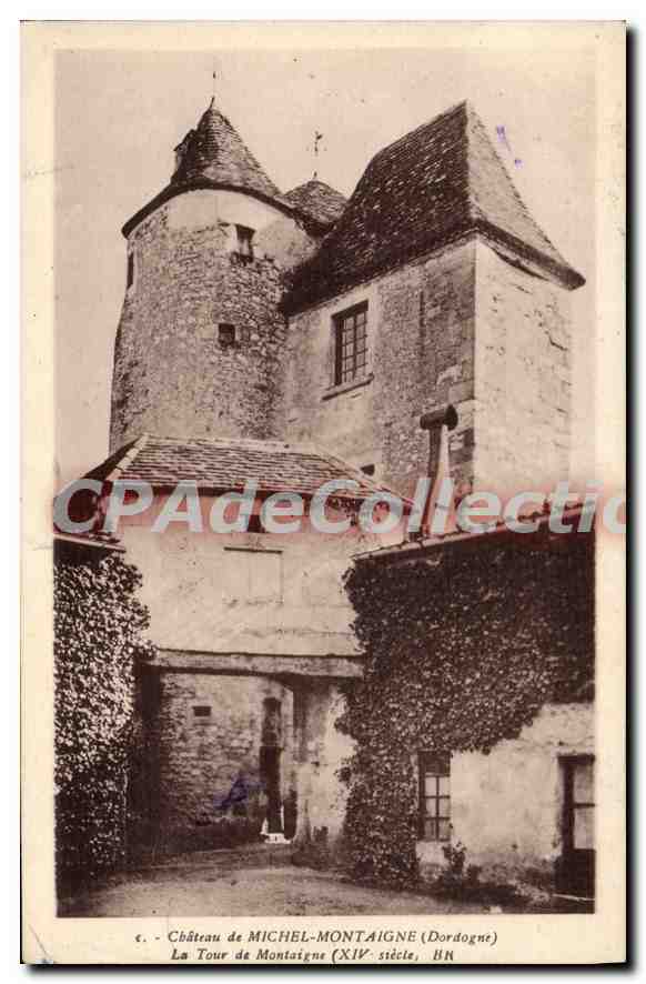 CPA Chateau De Michel Montaigne La Tour De Montaigne