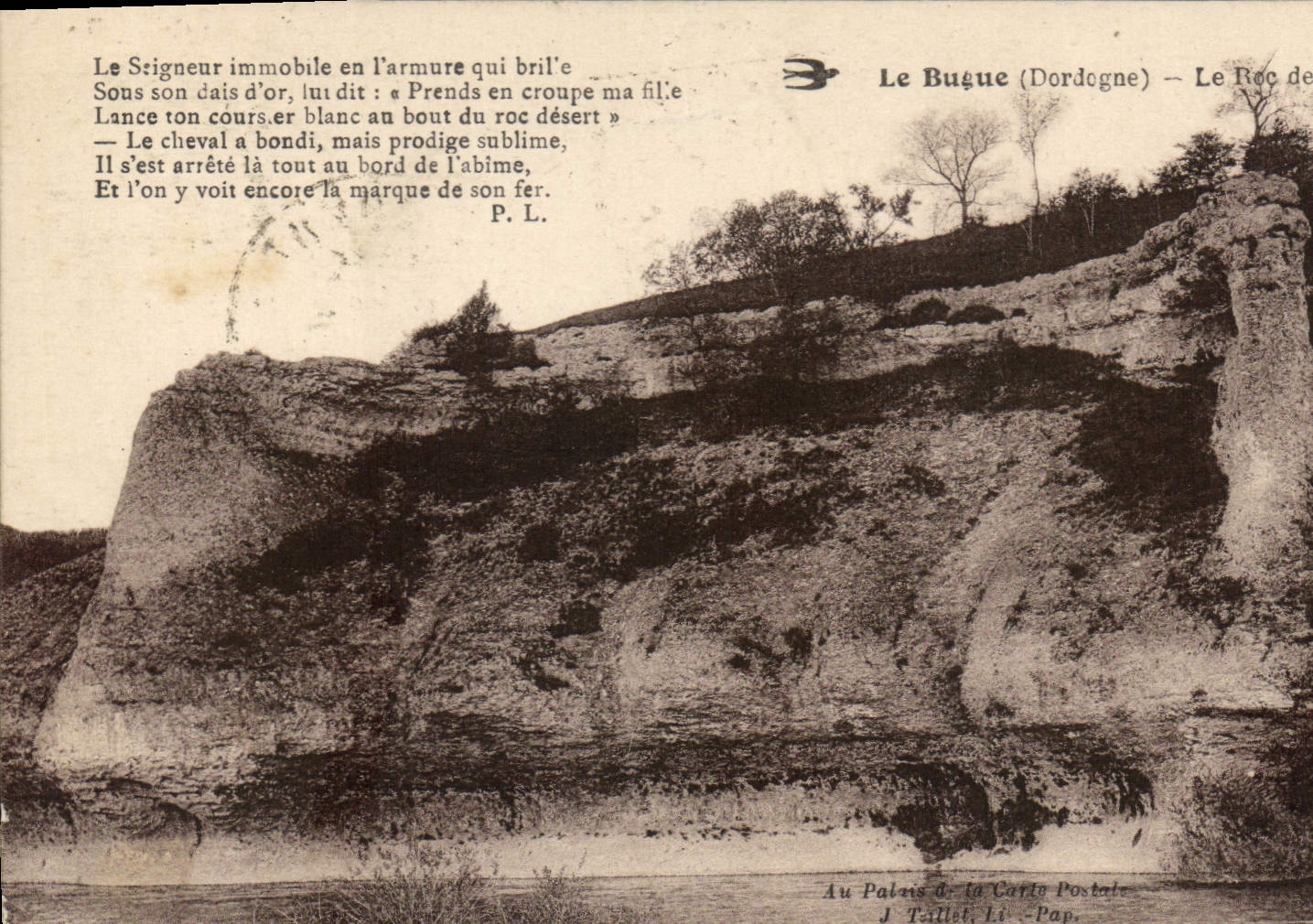 Le Bugue (Dordogne) — Le Roc de la Carle — J. Taillet Li - Pap.
