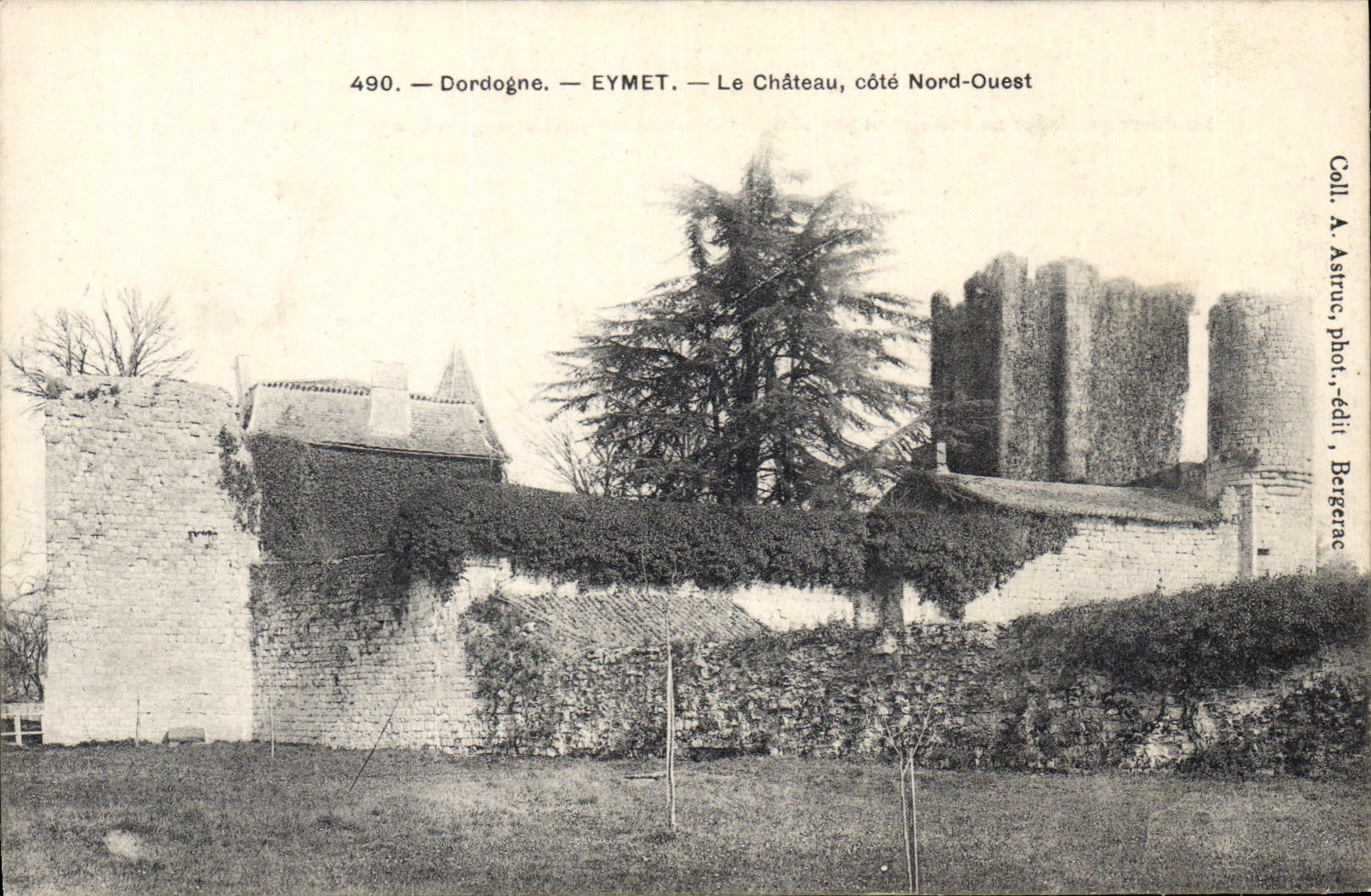 Eymet — Le Château, côté Nord-Ouest — Coll. A. Astruc, phot. édit. Bergerac