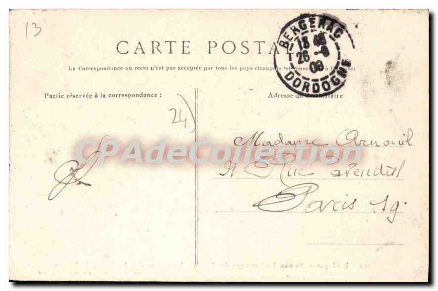 Station Préhistorique des Eyzics — Vue générale de Laugerie — Dordogne — Rückseite