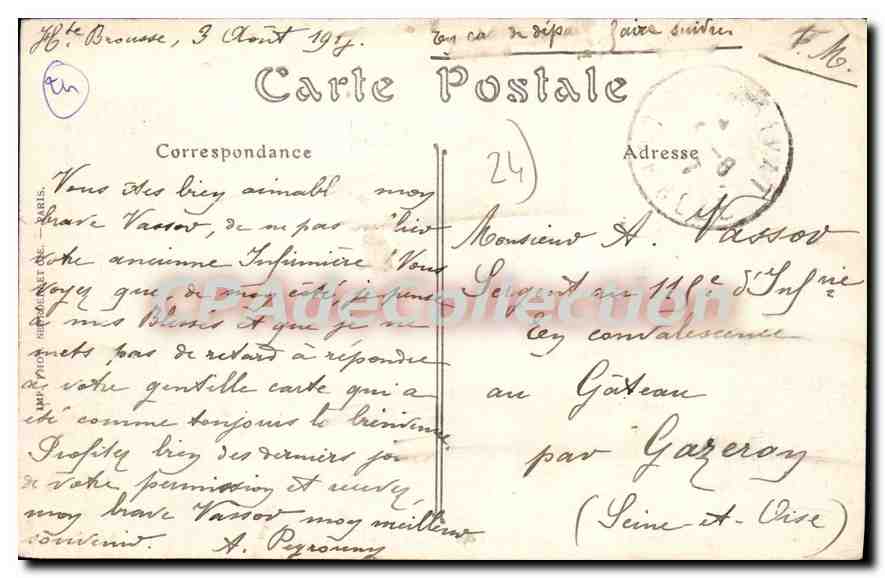 Périgueux — Le Pont Cassé — ND. Phot. — Verso