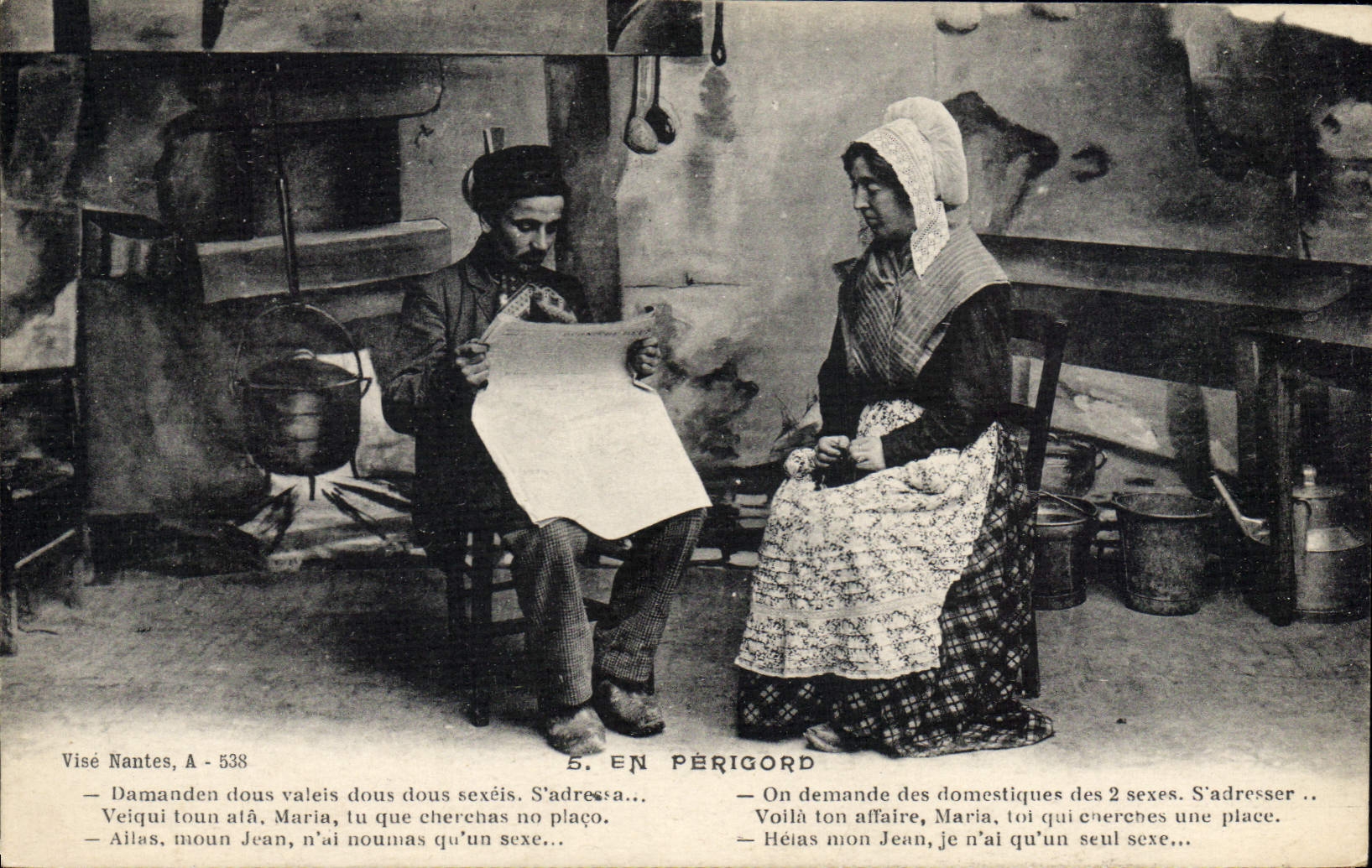 En Périgord — scène de vie domestique — Visé Nantes, A - 538