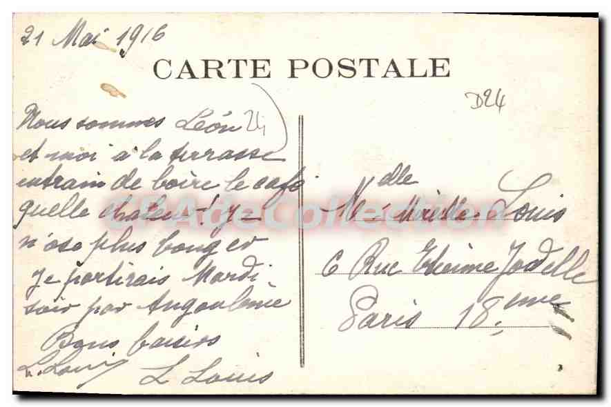 CPA Perigueux Les Nouvelles Casernes Ardant Du — Rückseite