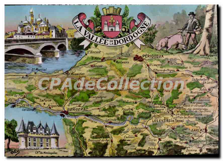 CPSM Perigord Souvenir Du
