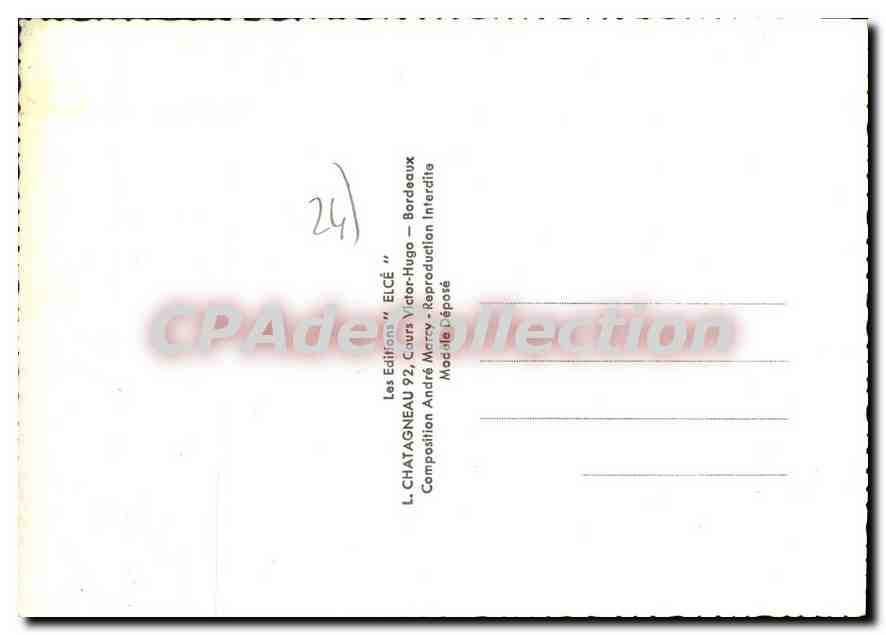 CPSM Perigord Souvenir Du — Verso