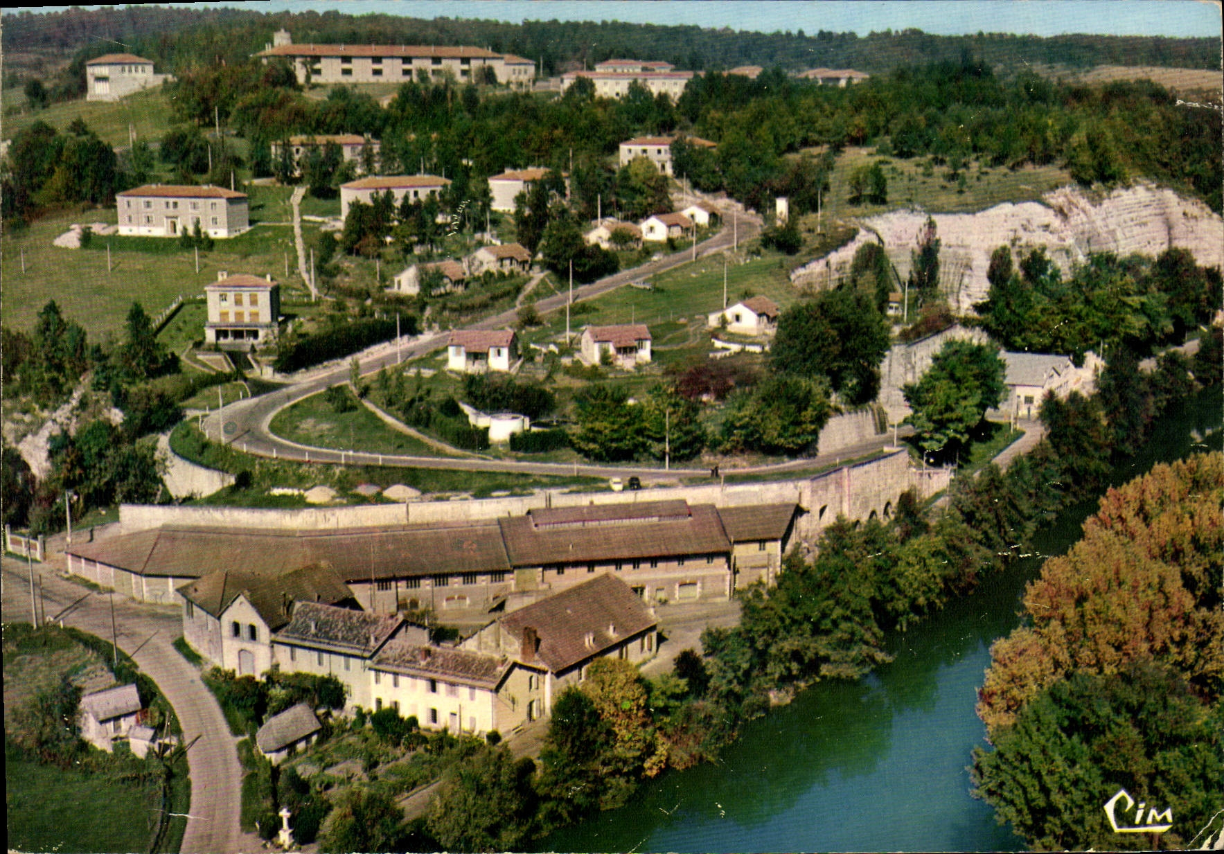 Saint-Astier (24. Dordogne) — Luftbild — Die Stadt — Cim