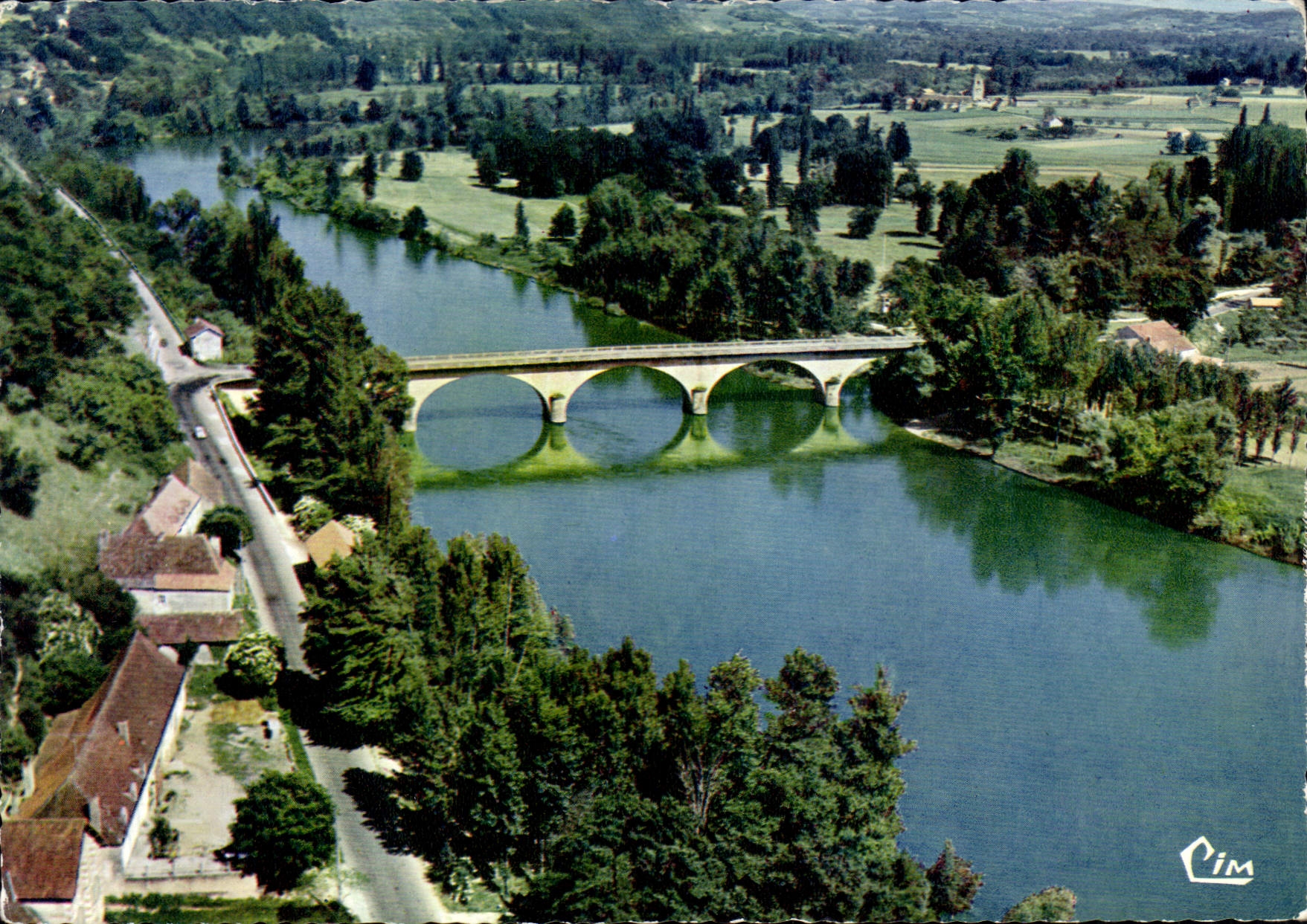 CPSM Le Buisson Vue Aerienne Le Pont De Vicq