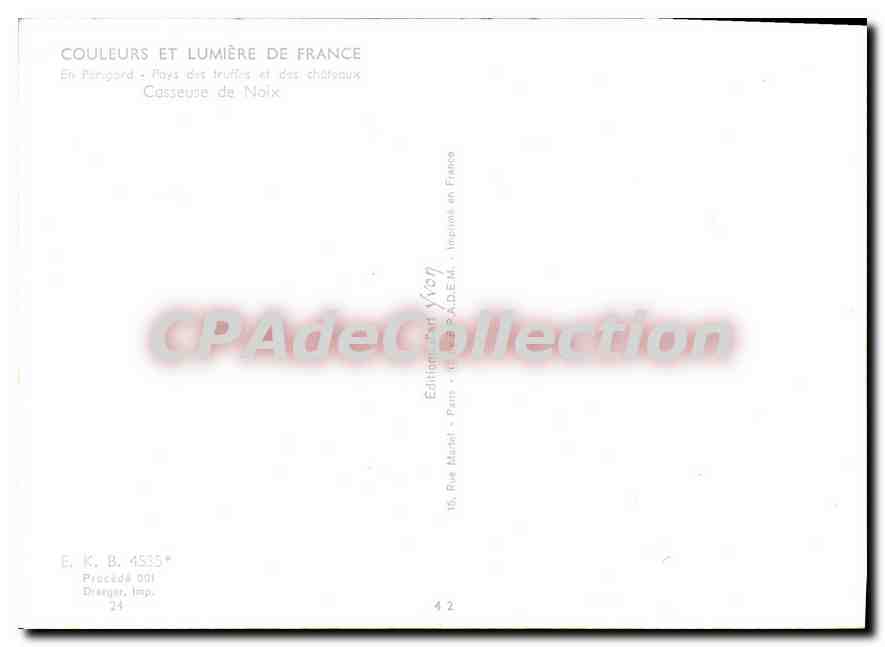 CPSM Couleurs Et Lumiere De Franc Casseuse De Noix — Verso