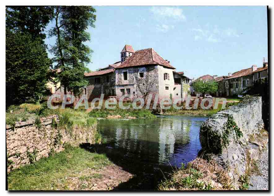 Saint-Jean-de-Côle (24) — Le Moulin vu du vieux pont — Éditions RENÉ-S. MARSAC-S. (Dordogne)