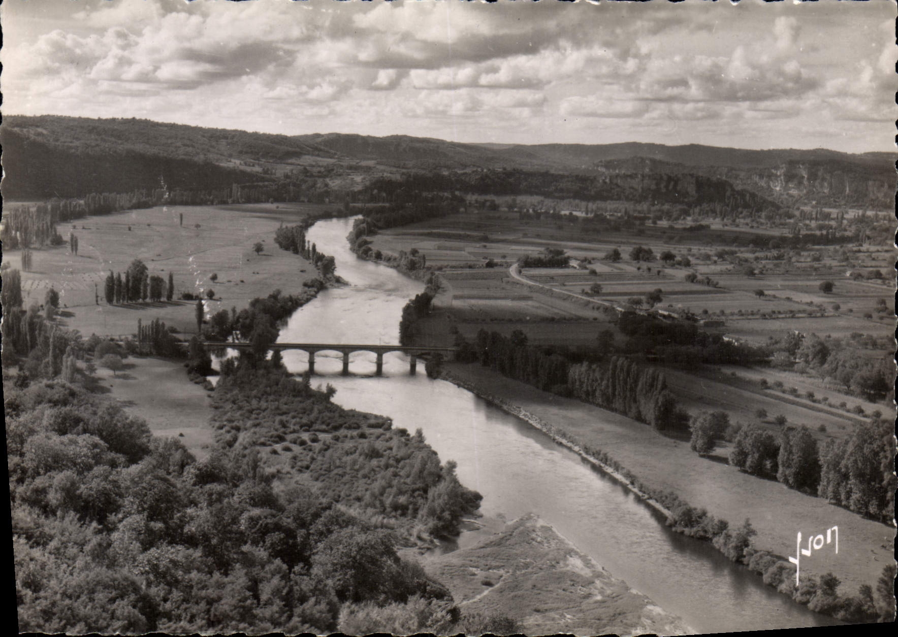 CPSM Domme Vue De La Dordogne