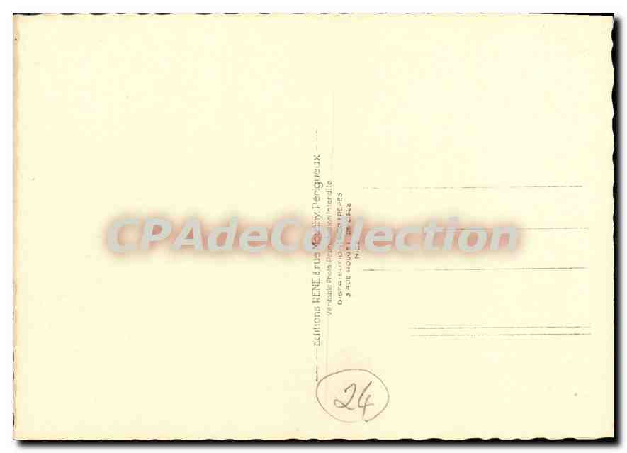 La Bachellerie, Dordogne — Le Château de Pastignac — RENE 556 — Verso