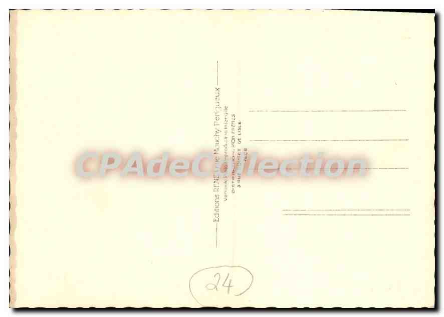 CPSM Chateau De Puyguilhem A Villars — Verso