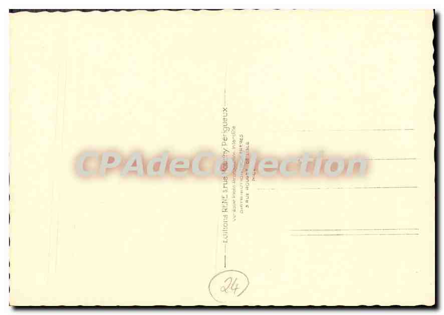 CPSM Chateau De Biourdeilles — Verso