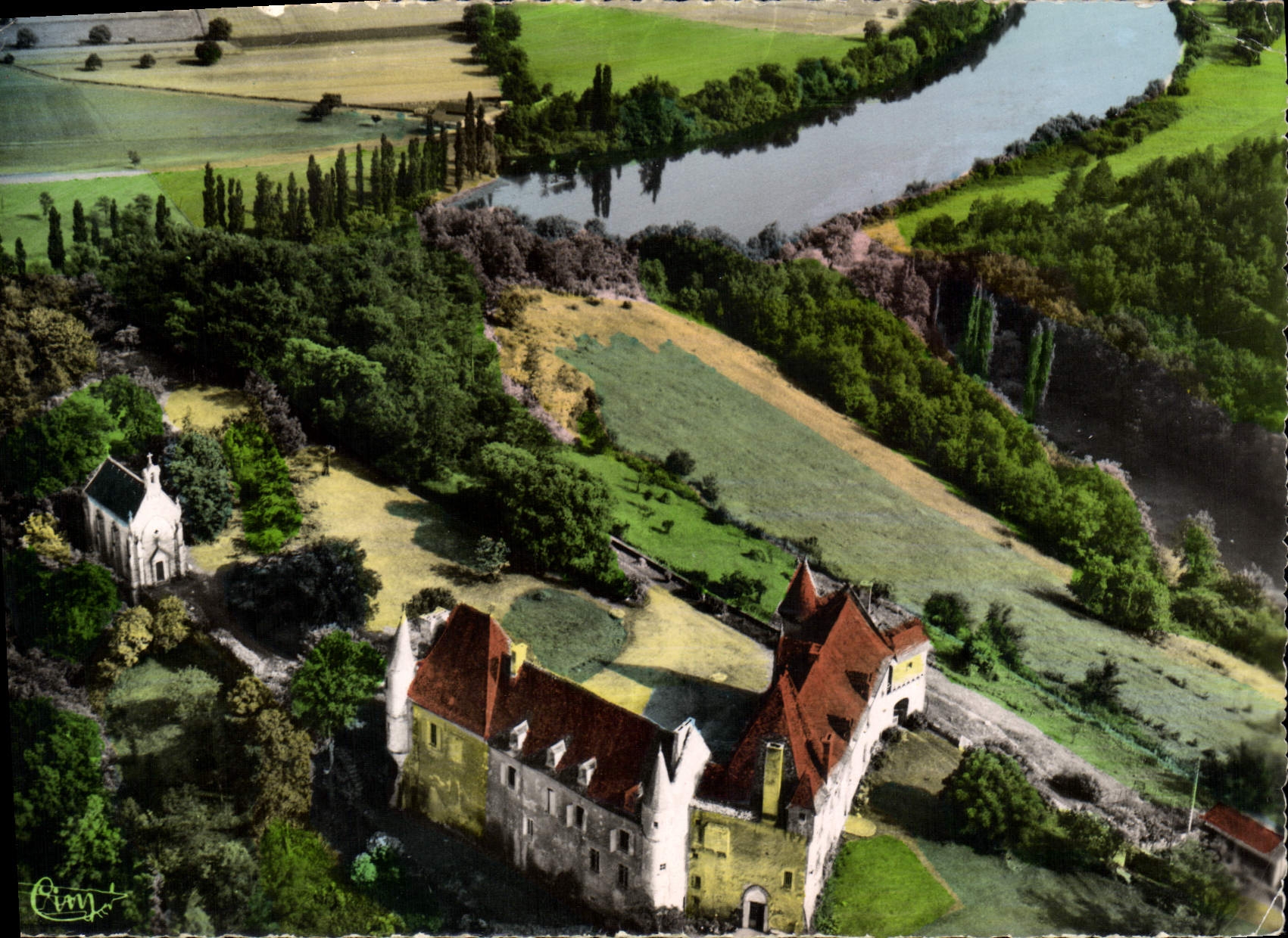 CPSM Mouzens Chateau De Monsec