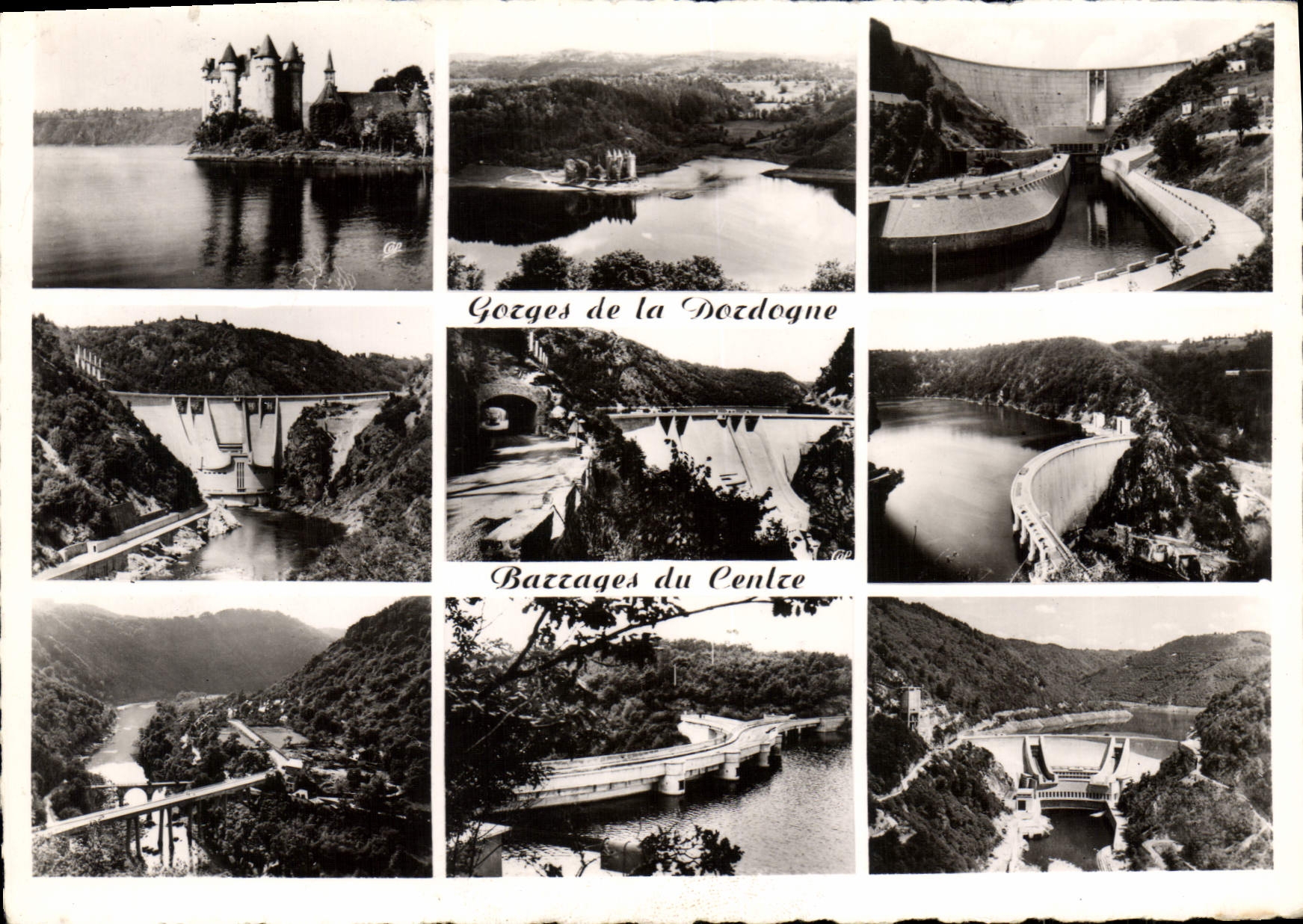 CPSM Gorges De La Dordogne Barrage Du Centre Bort Les Orgues