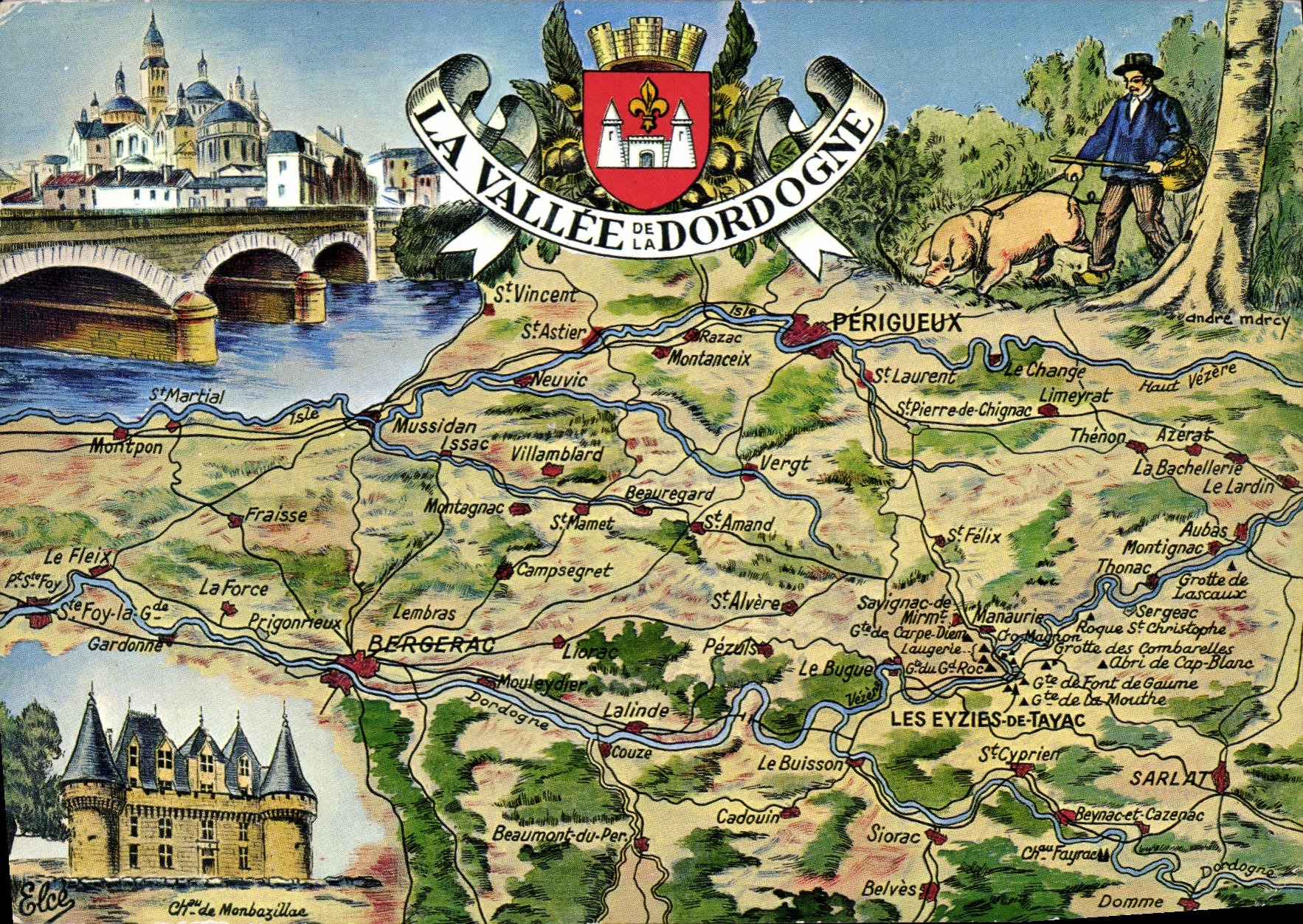 Die Dordogne-Tal — Verlag Elcée, Nr. 12
