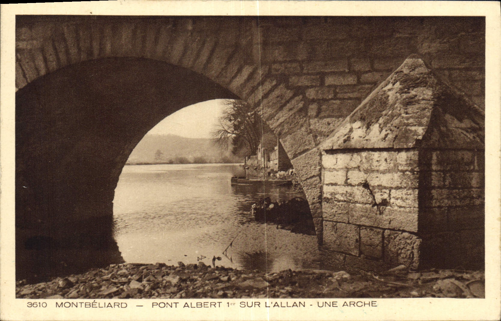 CPA Montbeliard Pont Albert Sur L'Allann Une Arche