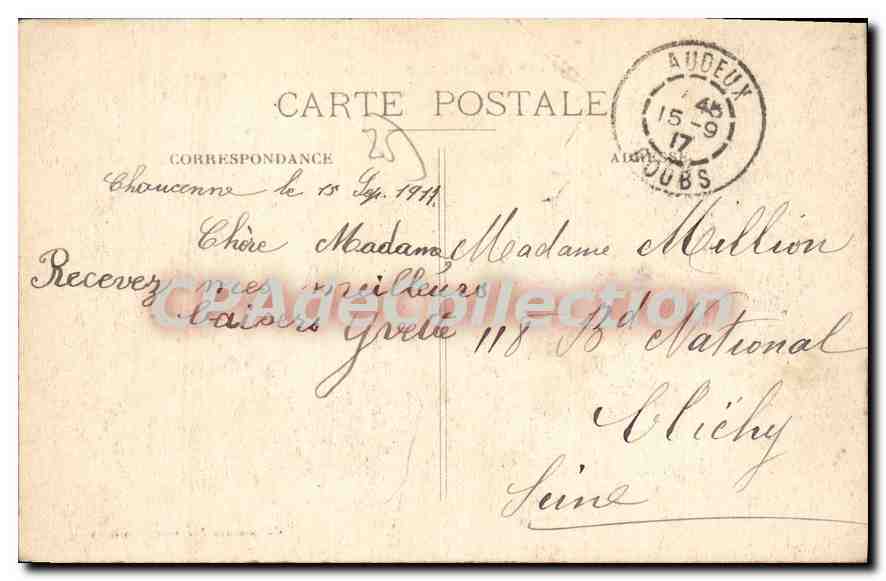 Le Doubs avant la chute — La Scierie — En Franche-Comté, n°130 — Verso